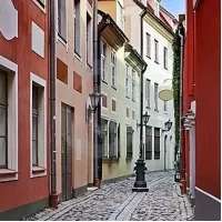 The Narrow Streets of Old Riga